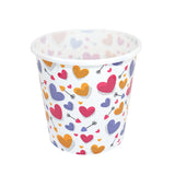 Palomero para San Valentín, con Diseño de Corazones color Blanco