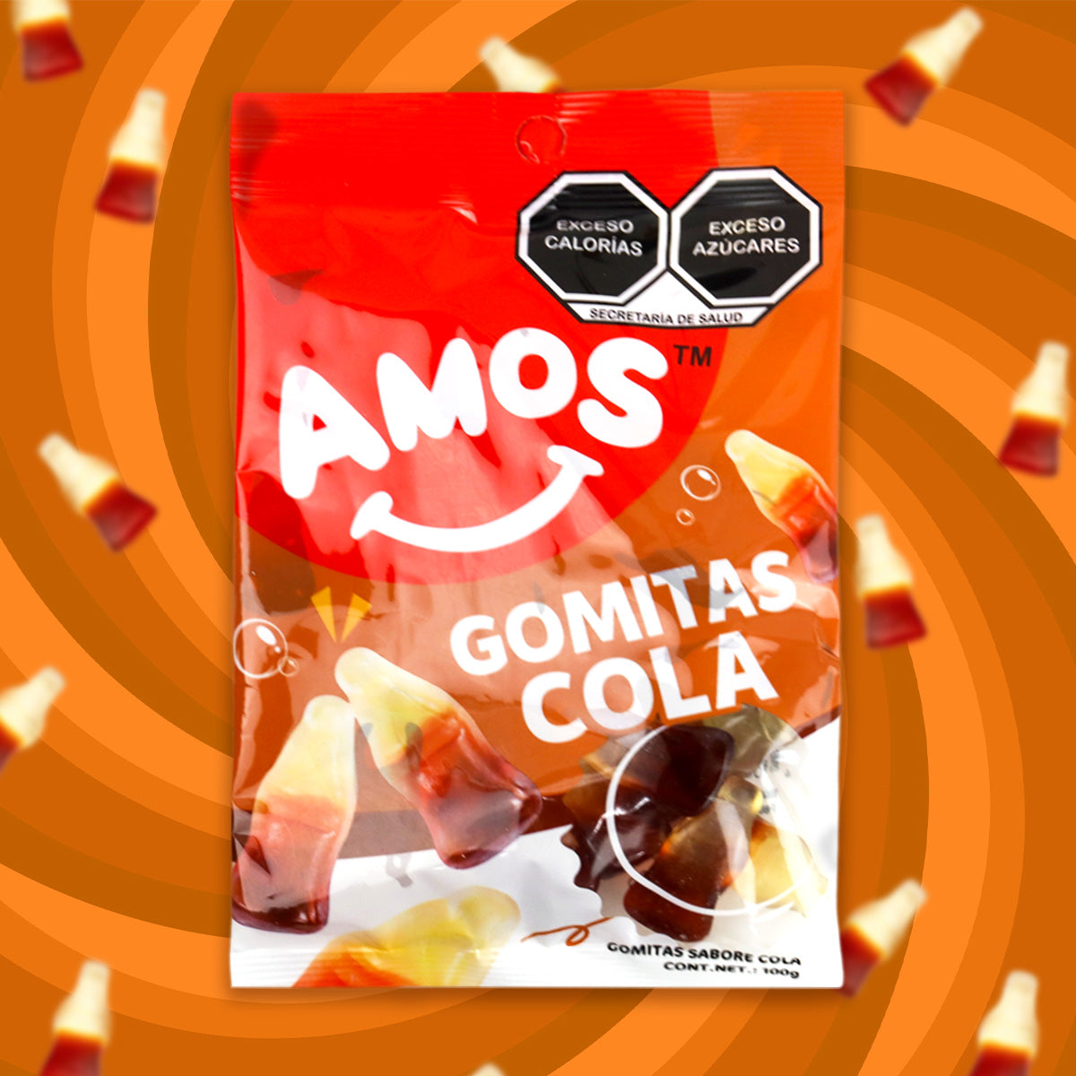 Gomitas de Botella Cola Amos 100g