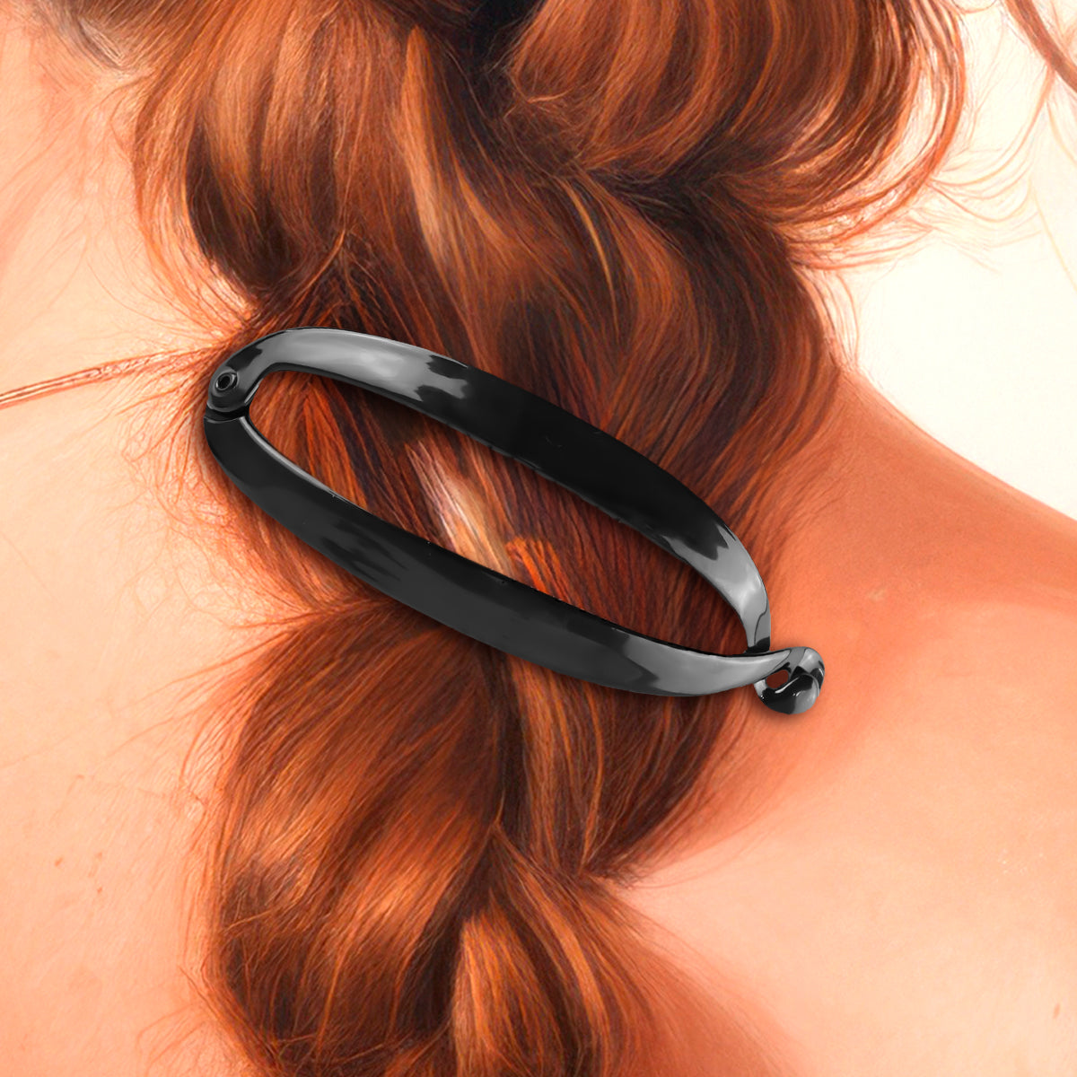 Banana Clip para Cabello, Color Negro