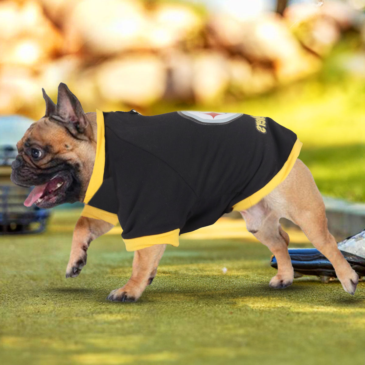 Sudadera color Negro de los Steelers para Perro