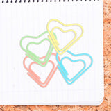 Clips en Forma de Corazón de Colores, 8 pzas