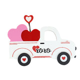 MDF Decorativo Camioneta XOXO San Valentín, color Blanco