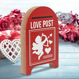 Buzón MDF con Diseño Cupido "Love Post" color Rojo