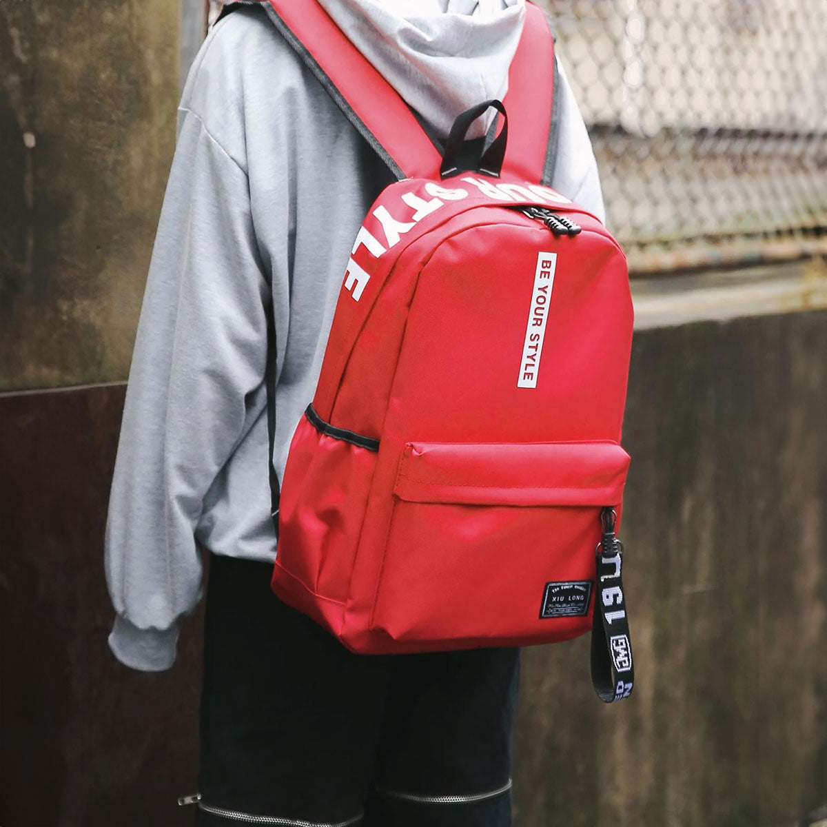 Mochila, Be Your Style, Color Rojo