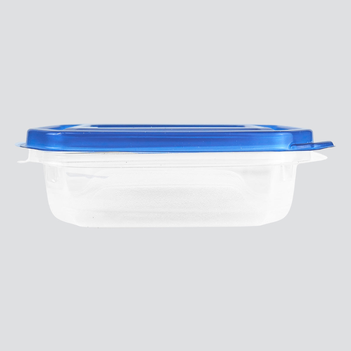 Contenedor Transparente Día de Muertos, Tapa Color Azul, 2 pzas