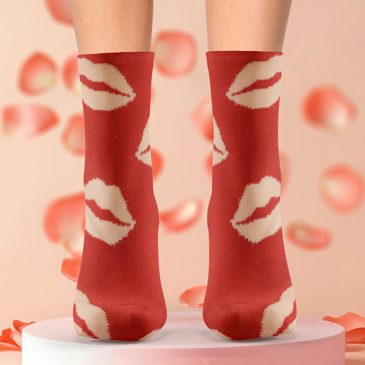 Calcetines de Kiss, color Rojo