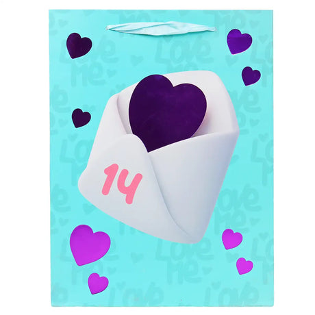 Bolsa de Regalo, Carta, Color Azul