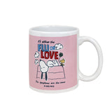 Taza de Cerámica Peanuts "Love", 350ml