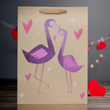 Bolsa de Regalo, Flamingo, Kraft