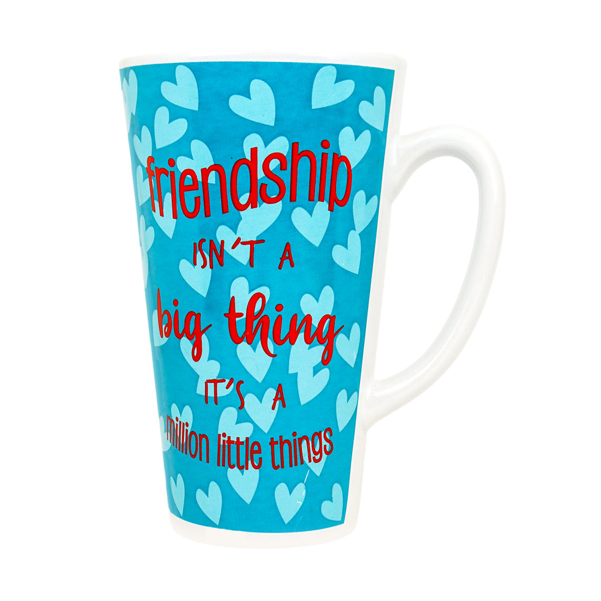 Taza de Cerámica "Friendship", color Azul