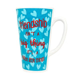 Taza de Cerámica "Friendship", color Azul