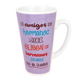 Taza de Cerámica "Los Amigos", color Morado