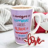 Taza de Cerámica "Los Amigos", color Morado