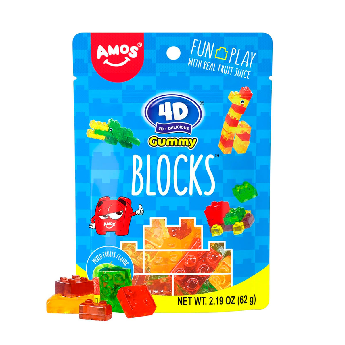 Gomitas de Bloques Amos 62 gr.