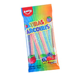 Gomitas de Tiras Acidas Amos con sabores Frutales 90g