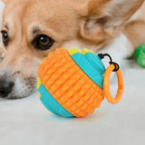 Pelota con Cuerda color Naranja para Mascota