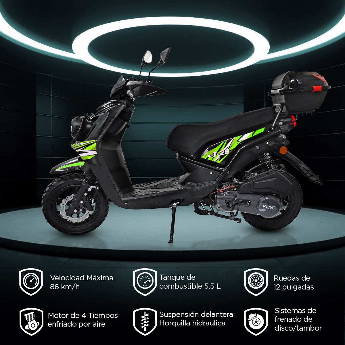 Motocicleta Kiwo KWS 150 2025, Color Amarillo