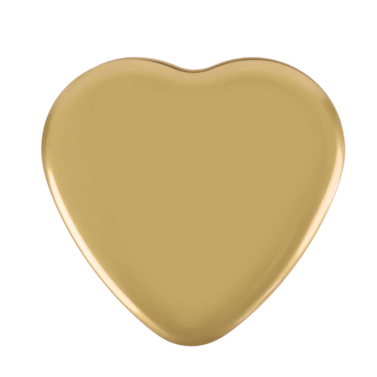 Caja de Metal Forma de Corazón, color Dorado