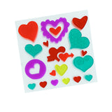 Stickers de Gel para Ventana, Corazones