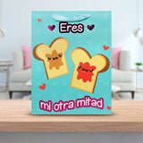 Bolsa de Regalo "Eres mi Otra Mitad", color Azul