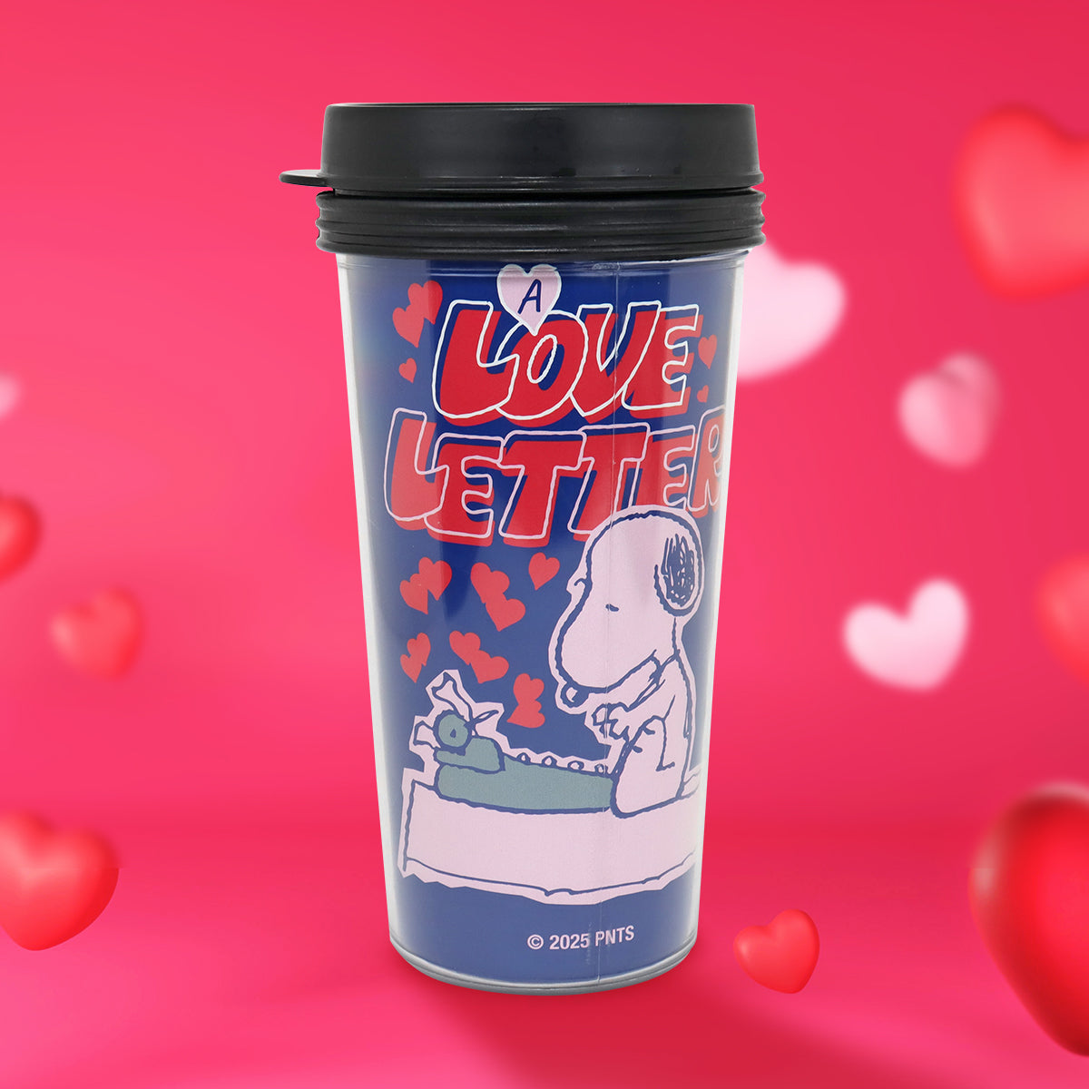 Termo con Diseño Peanuts "Love", color Azul