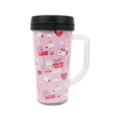 Termo con Diseño Peanuts "Love", color Rosa