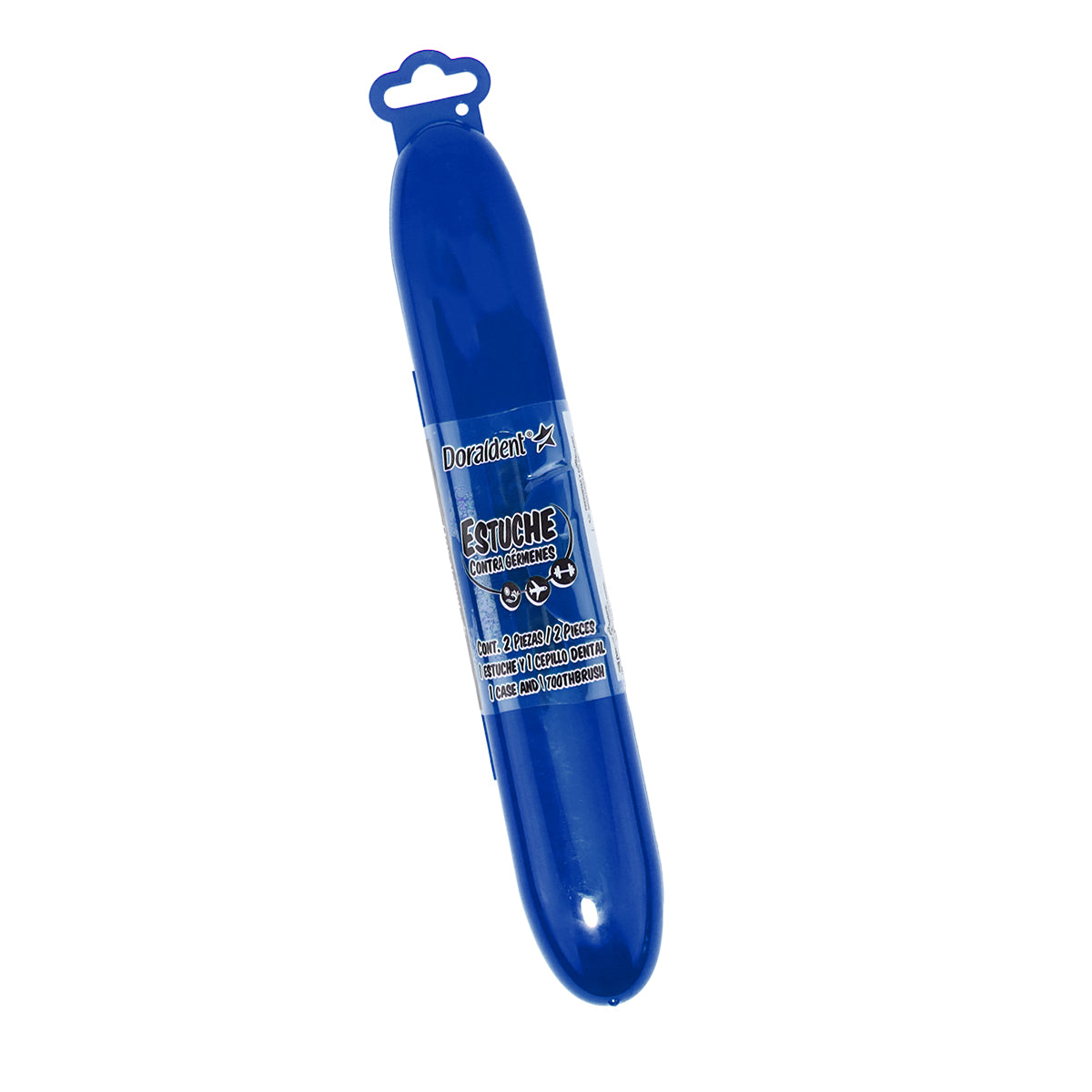 Cepillo dental Doraldent con Estuche, color Azul