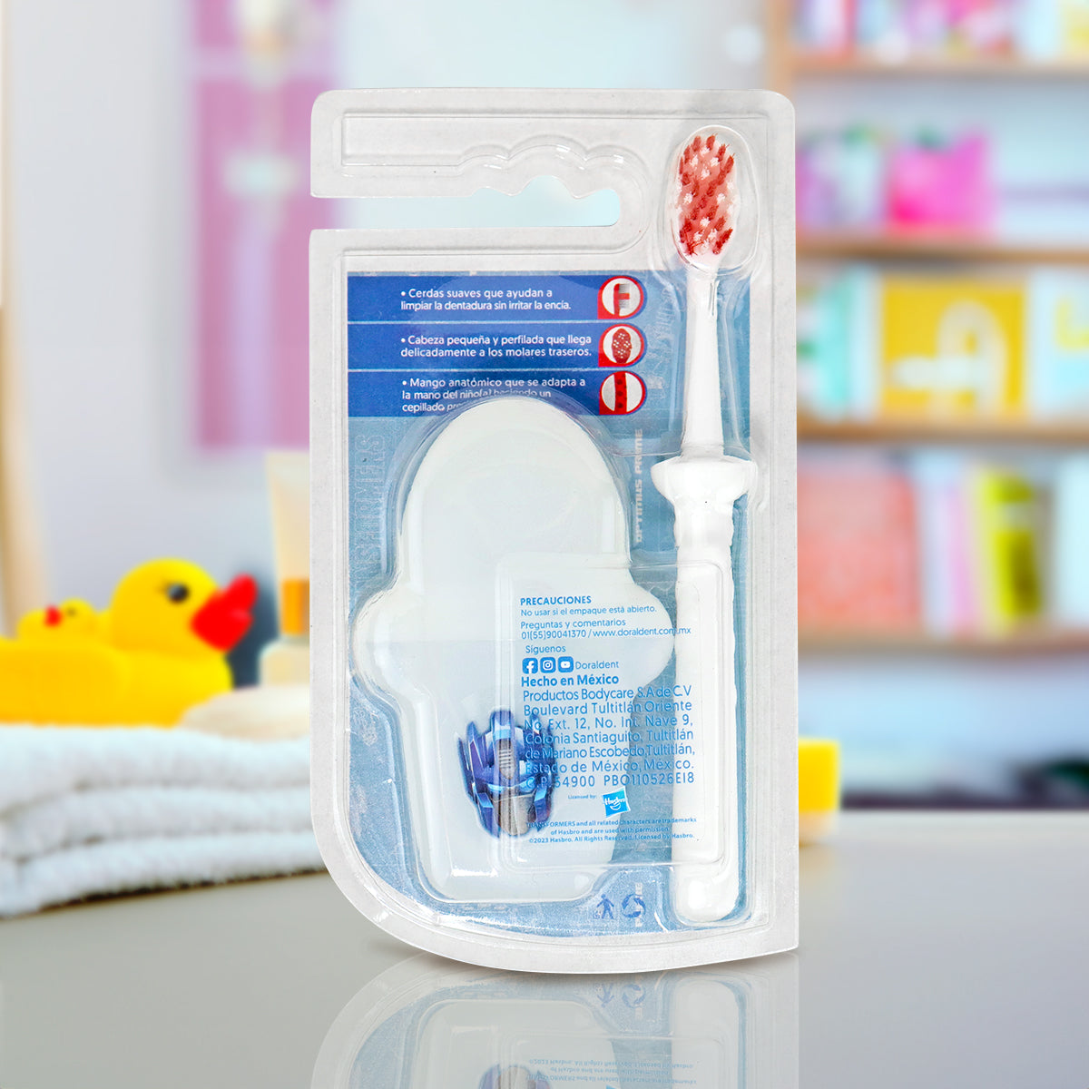 Cepillo Dental Infantil con Estuche Transformers, color Blanco