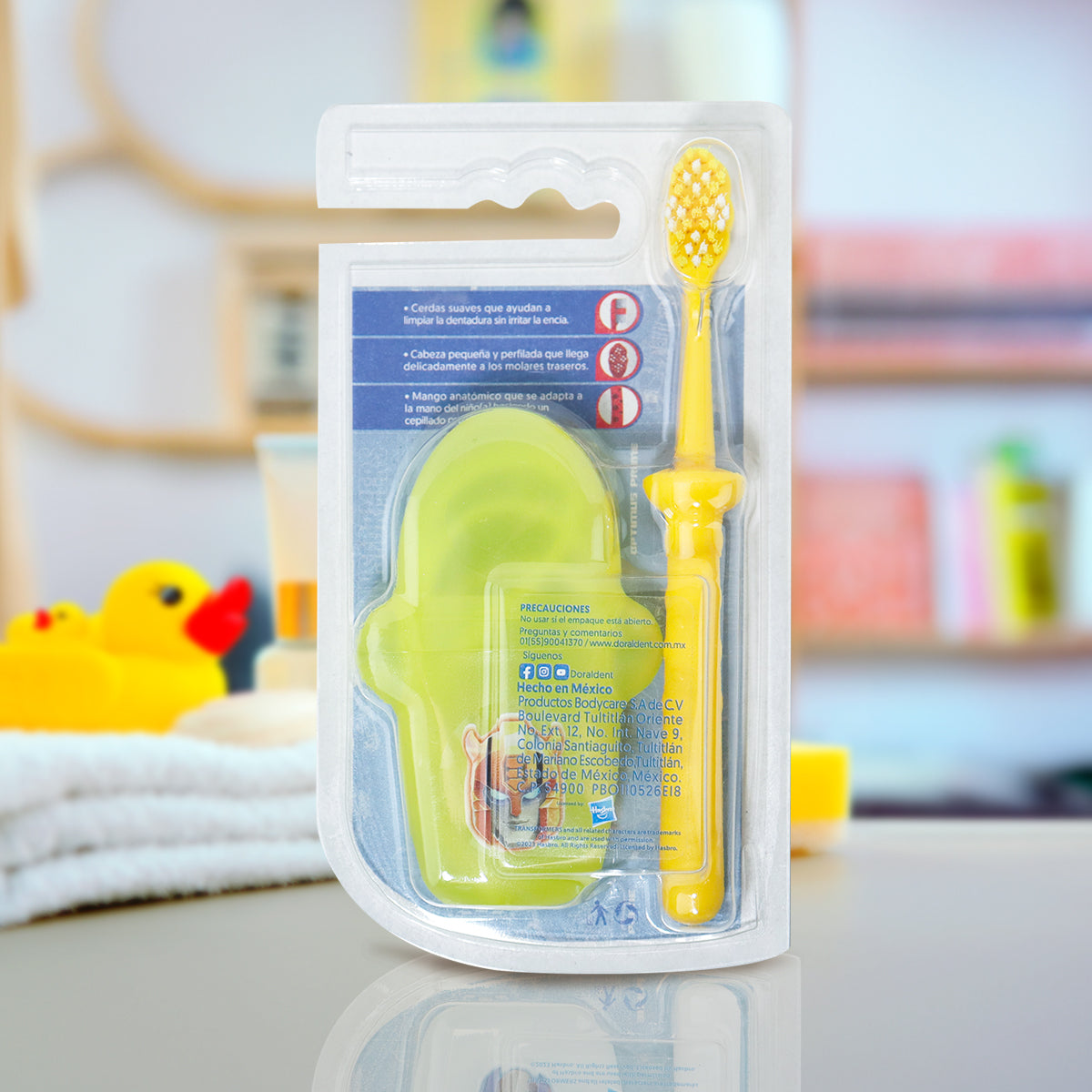 Cepillo Dental Infantil con Estuche Transformers, color Amarillo