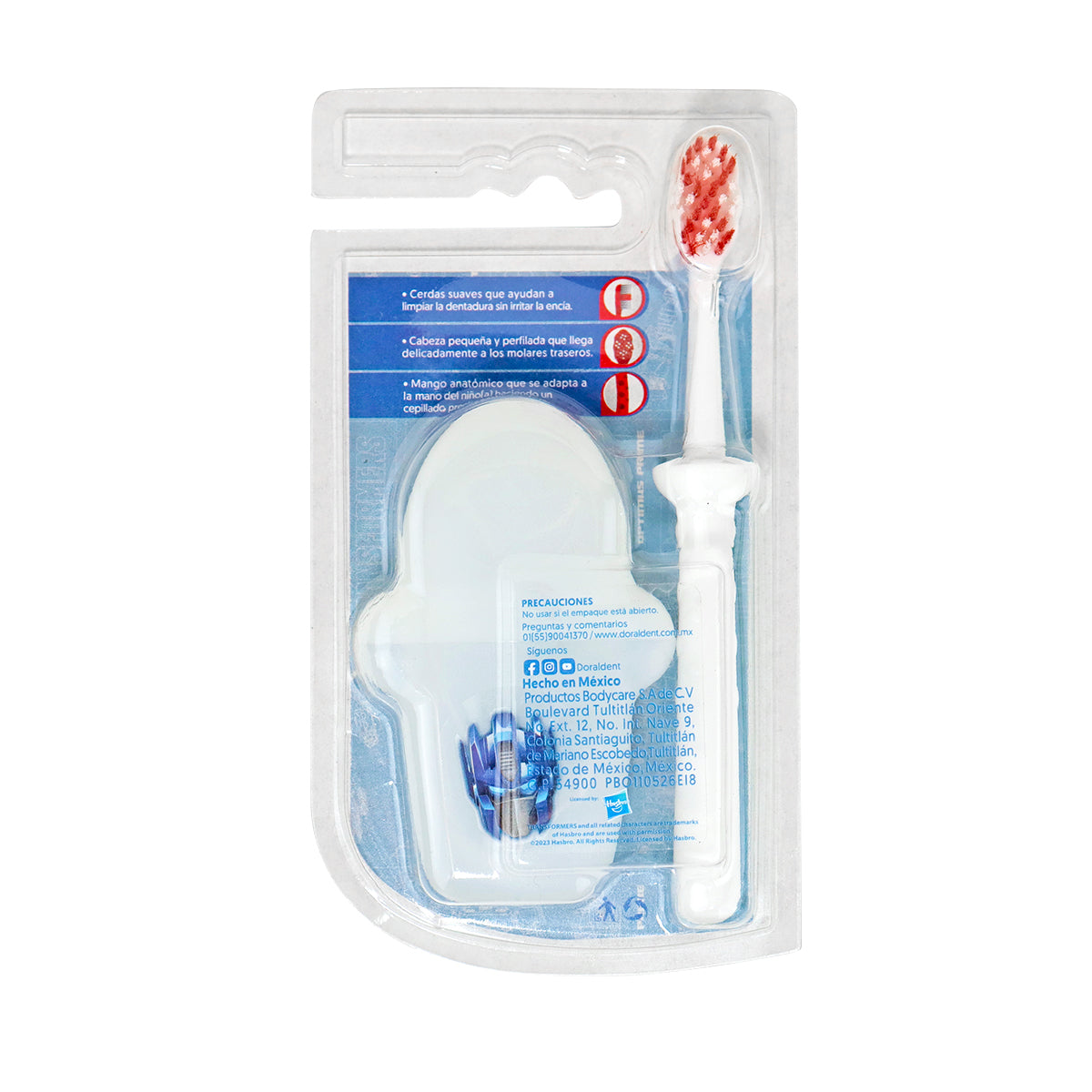 Cepillo Dental Infantil con Estuche Transformers, color Blanco