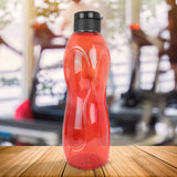 Botella de Agua de Plástico, Color Rojo, 26x7 cm