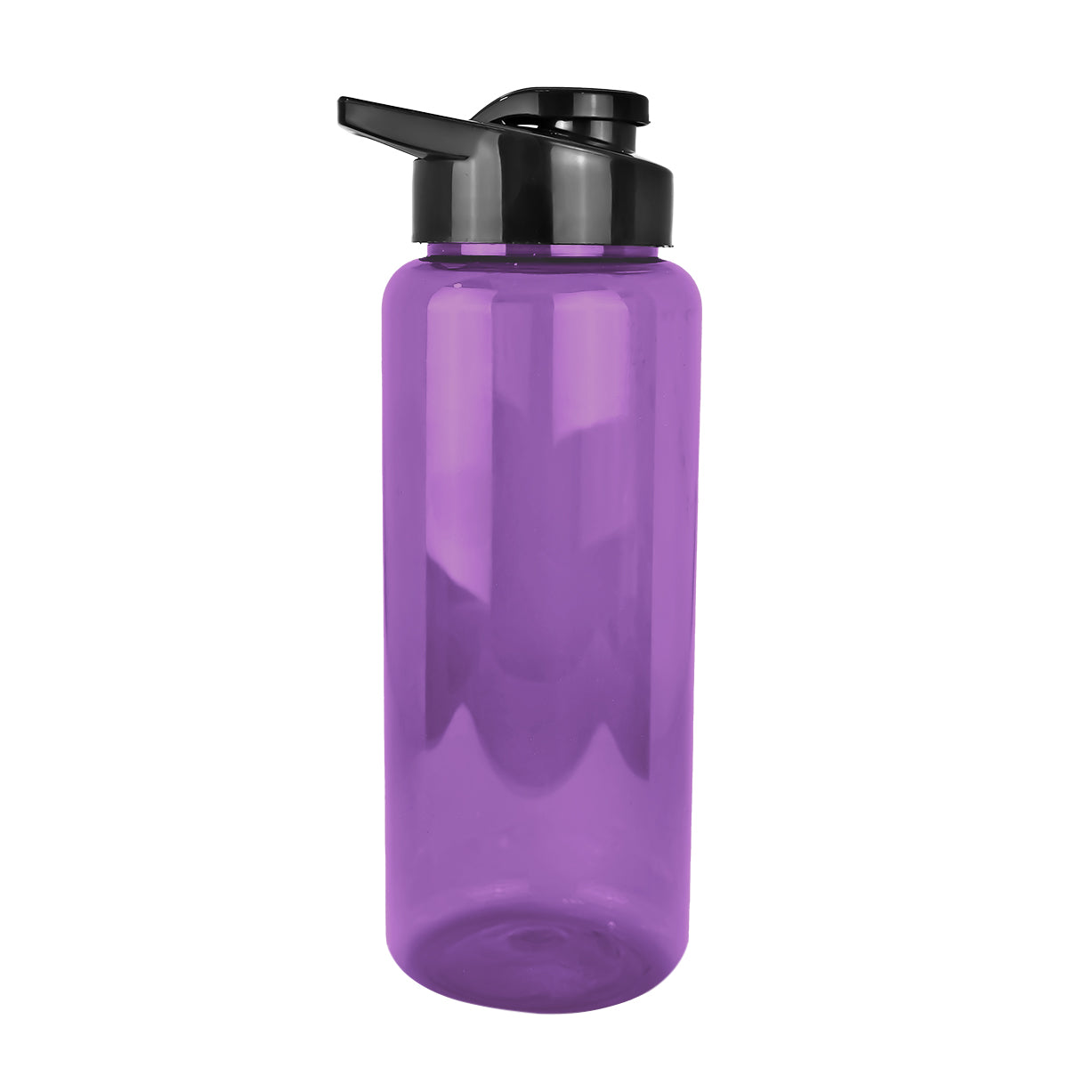 Botella de Agua de Plástico, Color Morado, 1L