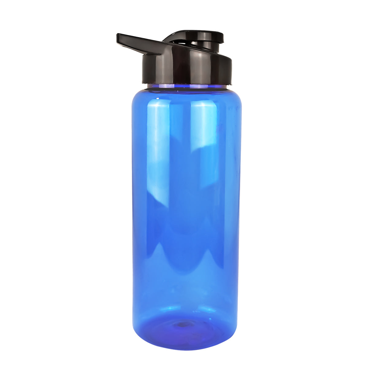 Botella de Agua de Plástico, Color Azul, 1L