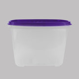 Contenedor Transparente, Tapa Texturizada Color Morado, 1.2 L