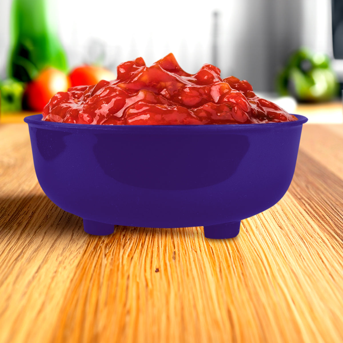 Molcajete de Plástico, Color Morado, 350 ml