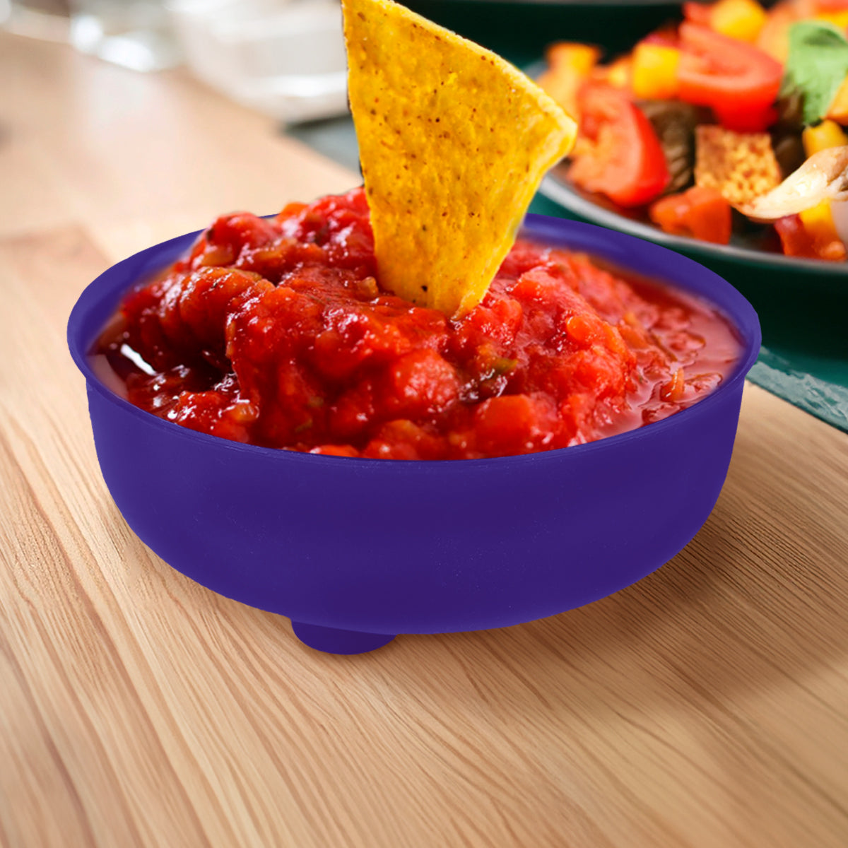 Molcajete de Plástico, Color Morado, 350 ml