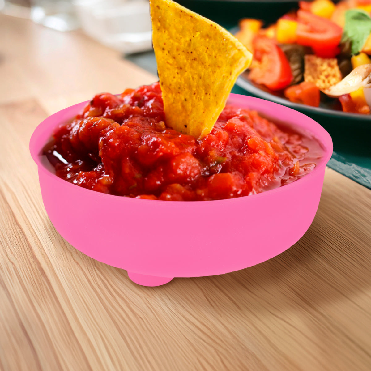 Molcajete de Plástico, Color Rosa, 350 ml