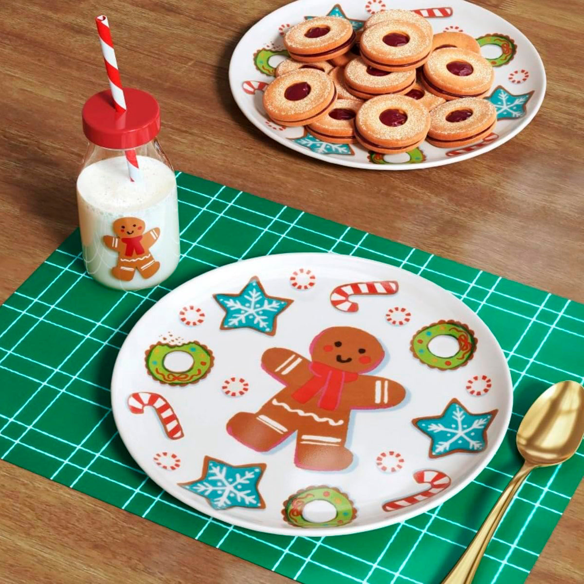 Plato de Cena de Melamina, Navideño, Wondershop