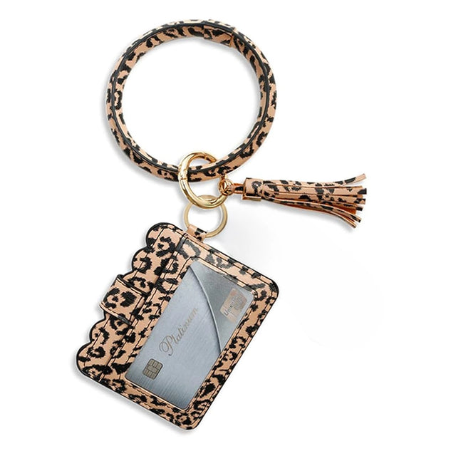 Llavero con Tarjetero, Animal Print