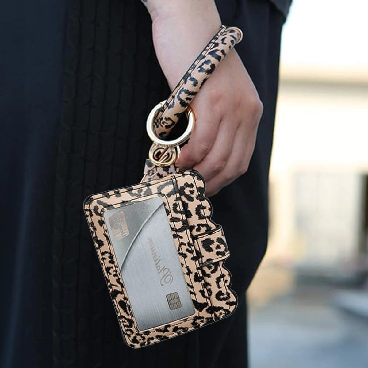 Llavero con Tarjetero, Animal Print