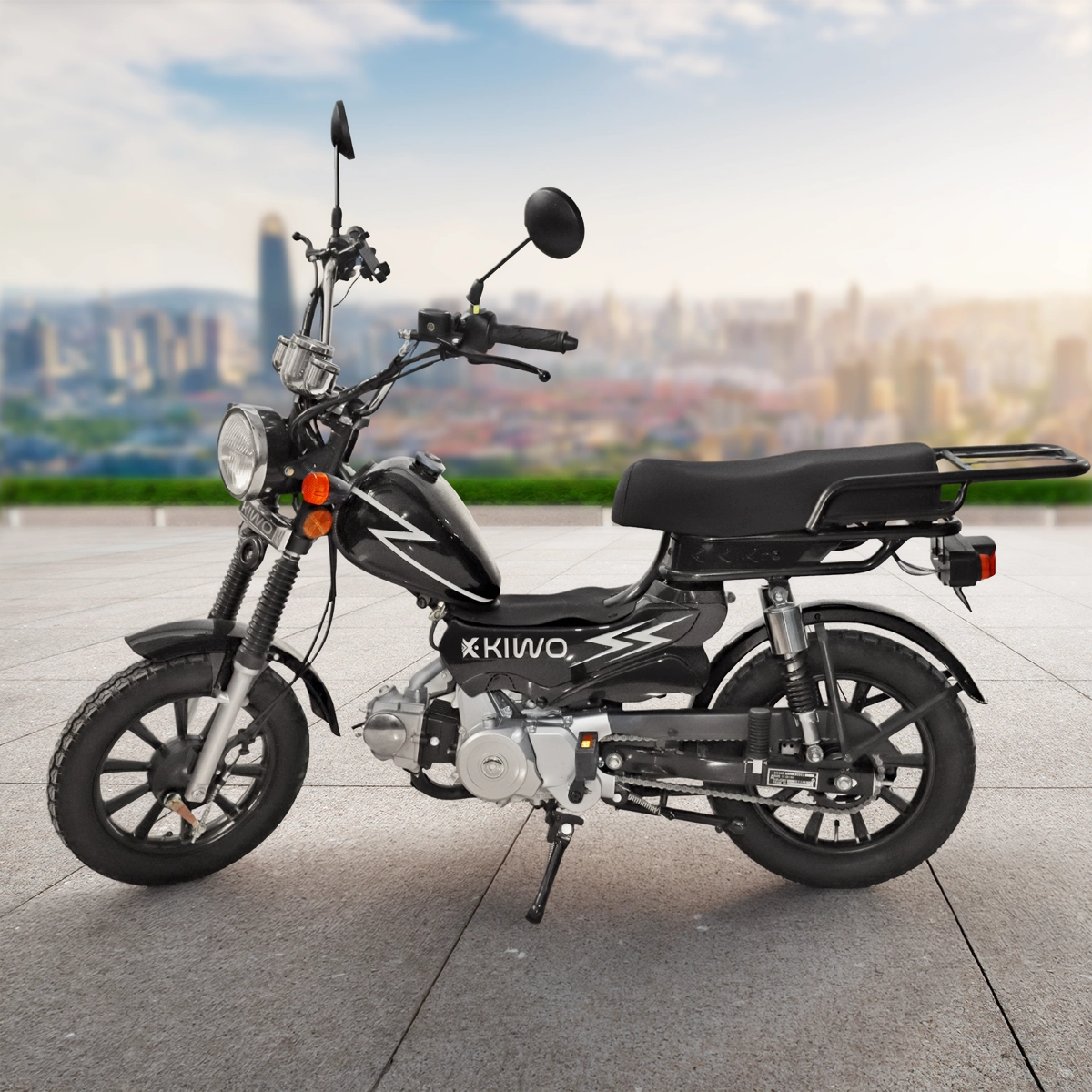 Motocicleta Kiwo UMI70, color Negro 2025