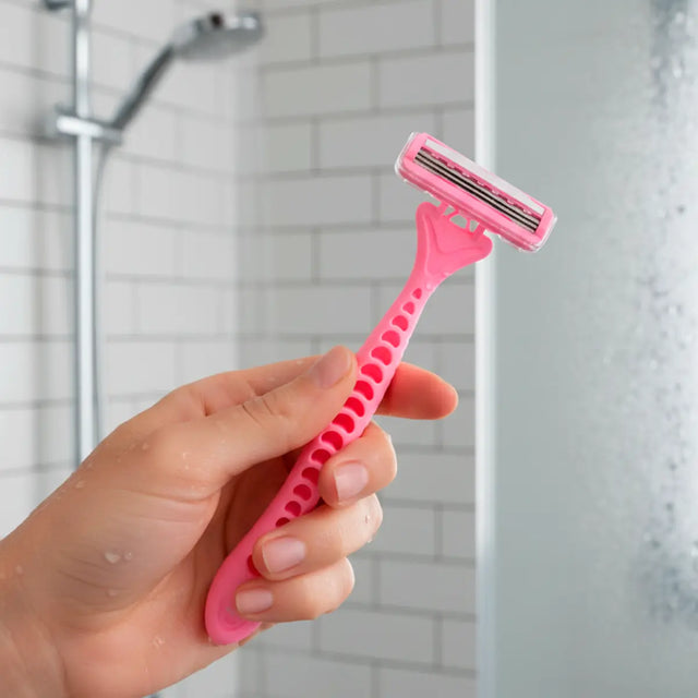 Rastrillo para Dama, 2 pzas, Color Rosa