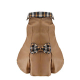 Vestido Invernal para Mascota, Color Café, Moño