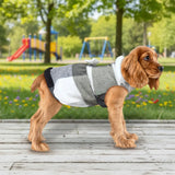 Vestido Invernal para Mascota, Diseño Cuadros, Color Negro