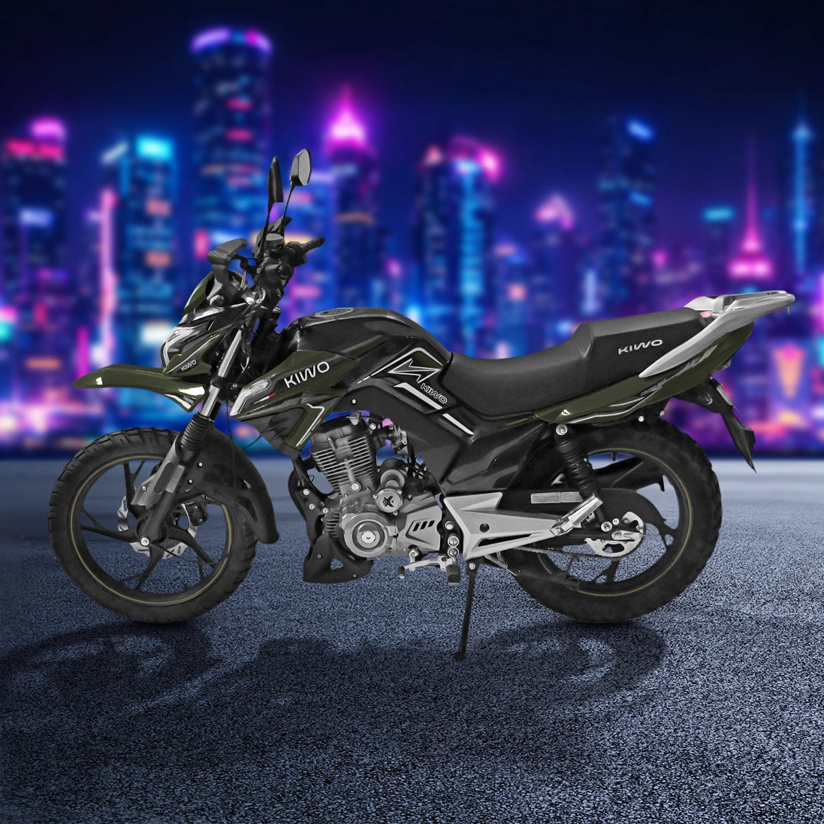 Motocicleta Kiwo Kaze 200 2025, Color Verde