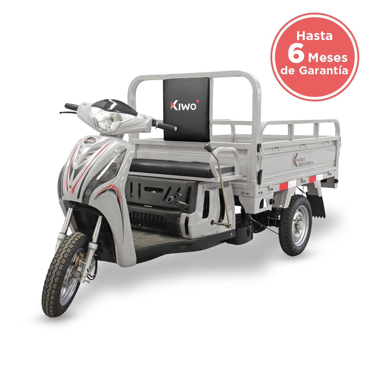 Triciclo de Carga Kiwo Raiden 110 2025 color Gris