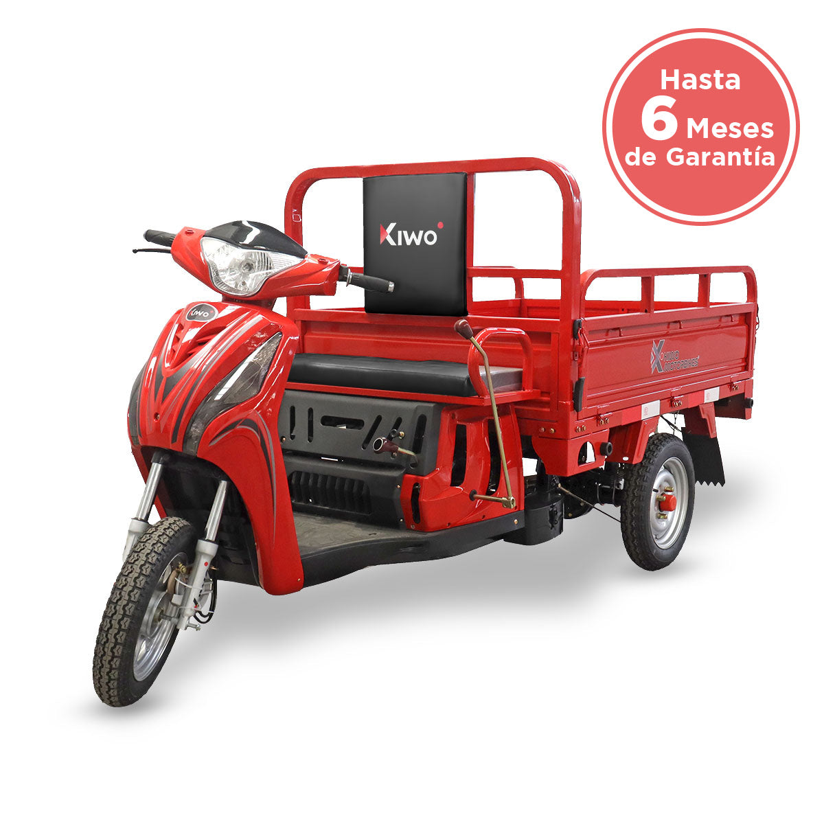 Triciclo de Carga Kiwo Raiden 110 2025 color Rojo