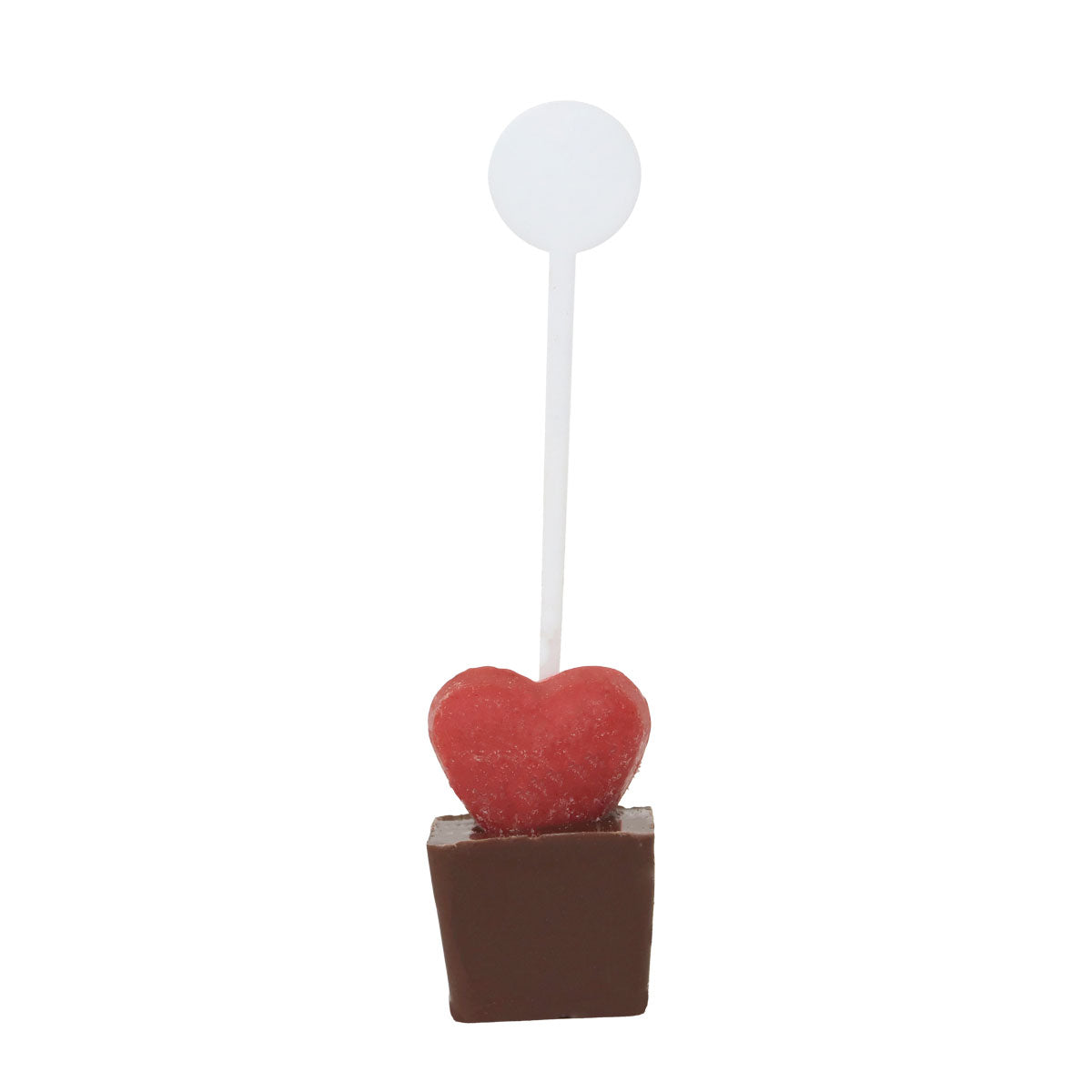 Chocopaleta Forma Cuadrado con Corazón, 36 gr