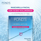 Mascarilla Hidratante Pond's Ácido Hialurónico + Vitamina B3