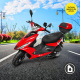Motocicleta Kiwo Tora 125 2025 color Rojo